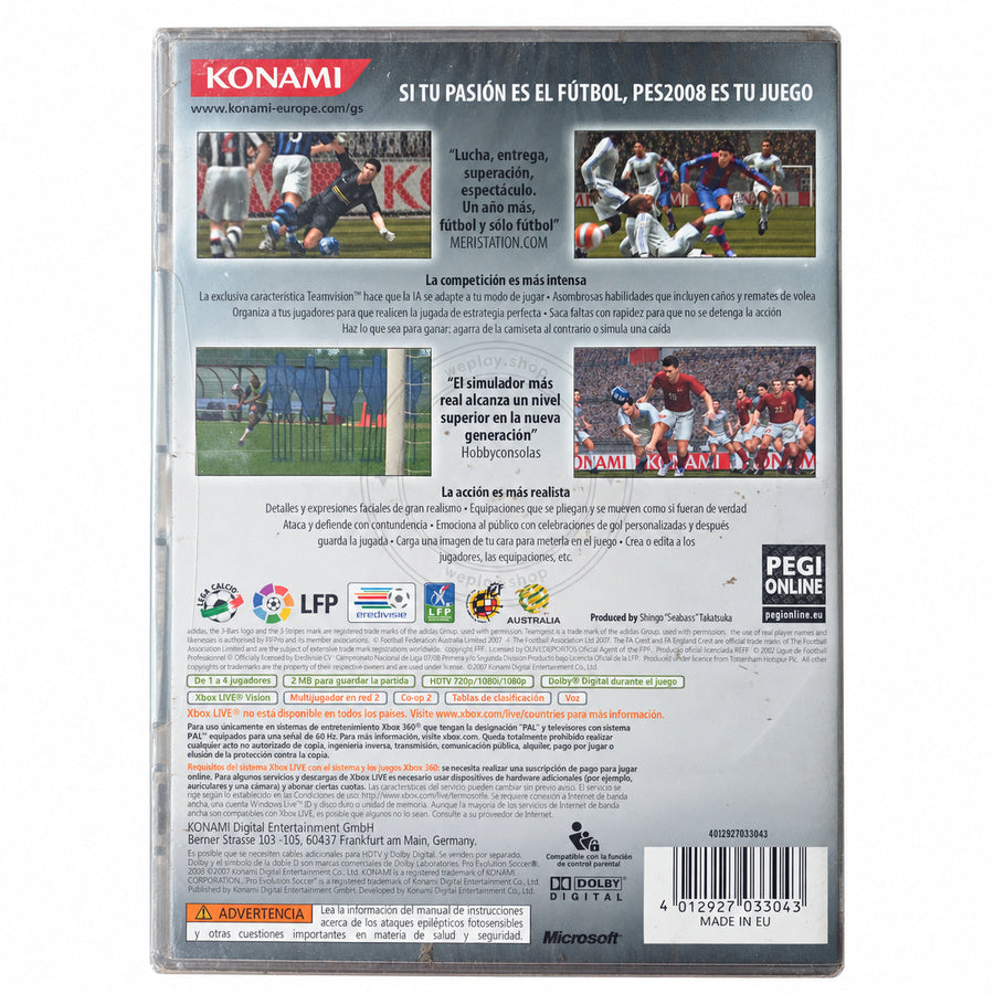 Videojuego Konami Xbox 360 Pro Evolution Soccer 2008 Classics: Cristiano Ronaldo – PRODUCTO NUEVO PRECINTADO