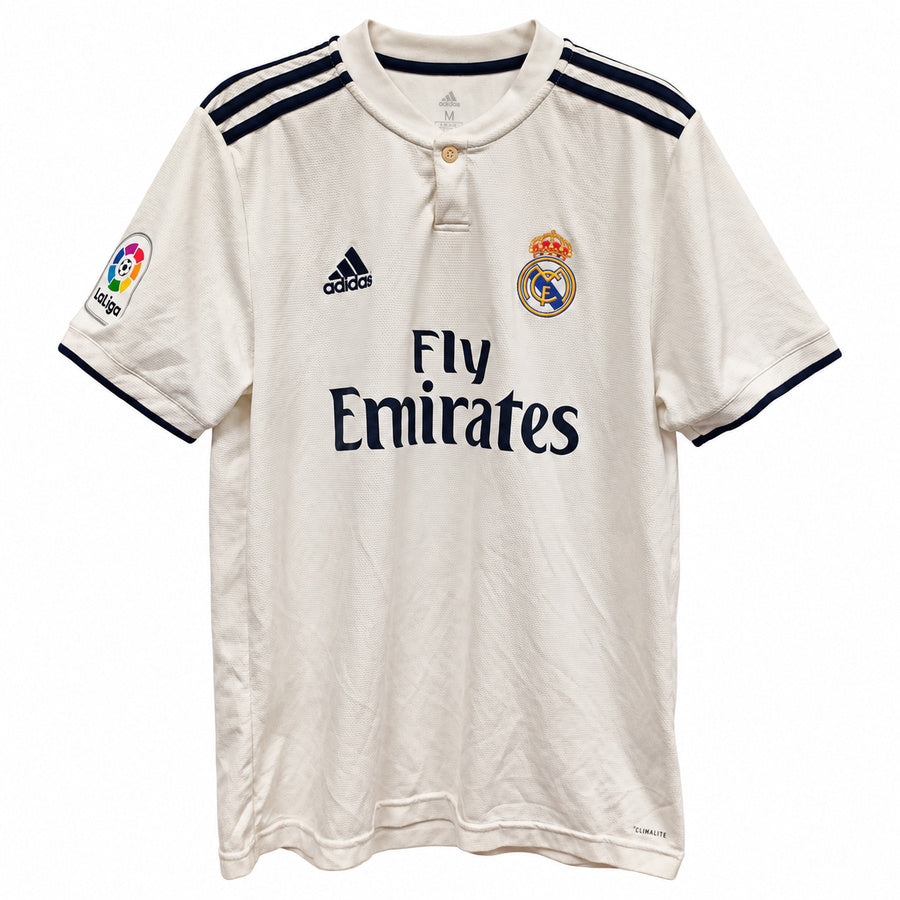 Camiseta Adidas Real Madrid Primera Equipación 2018/2019 Versión Fan - Blanca - Talla M