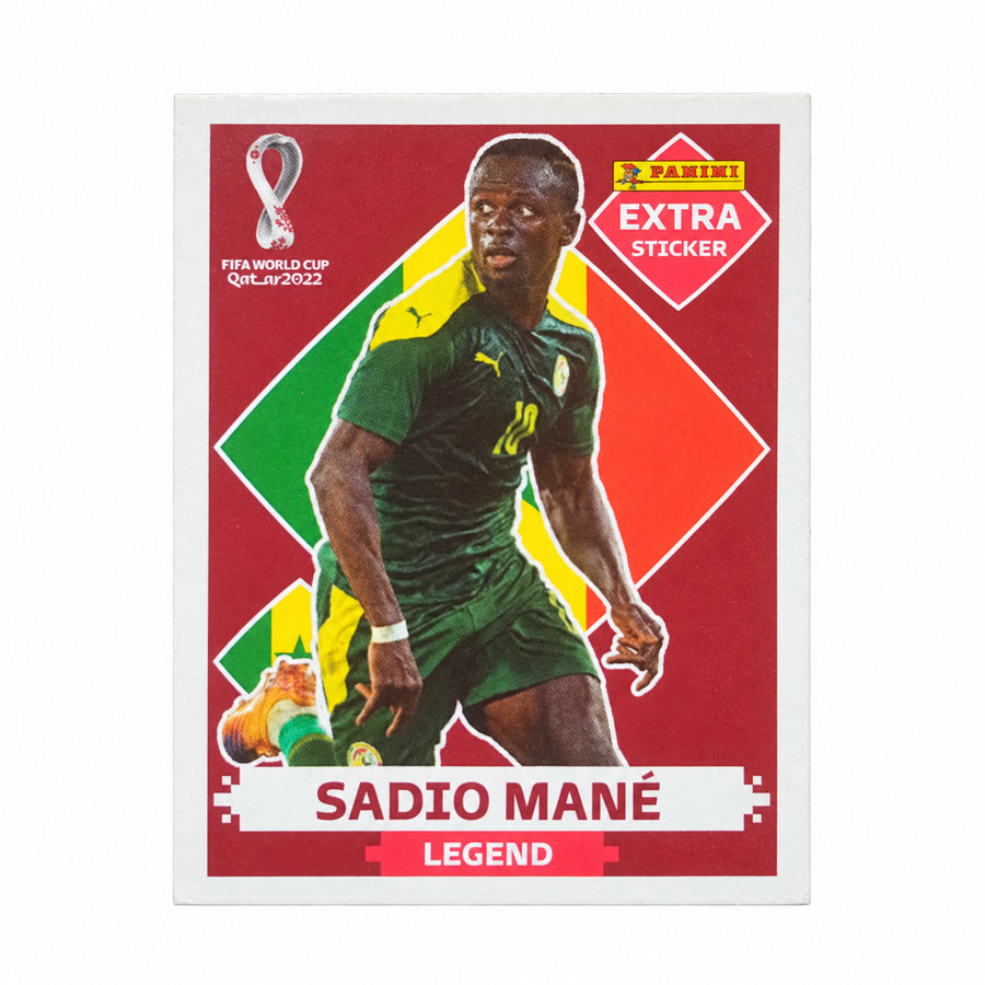 Cromo Panini FIFA World Cup Qatar 2022: Sadio Mané Legend Extra Sticker Base