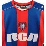 Camiseta Lotto San Lorenzo de Almagro Primera Equipación 2004/2005 - Azulgrana - Talla XL