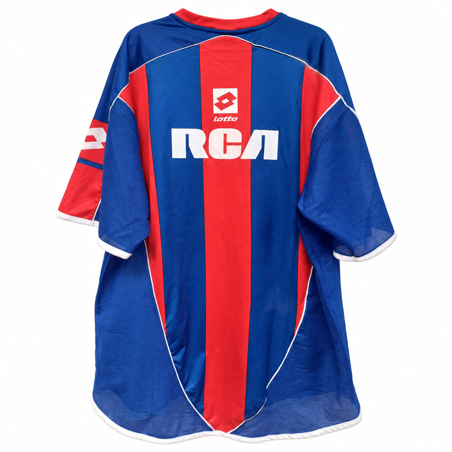 Camiseta Lotto San Lorenzo de Almagro Primera Equipación 2004/2005 - Azulgrana - Talla XL