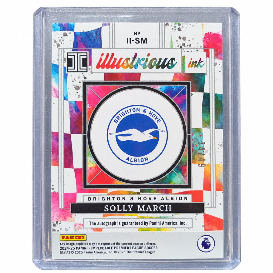 Carta Panini Impeccable Premier League 2024/25: Solly March Illustrious Ink Autograph #34/49 (Brighton)