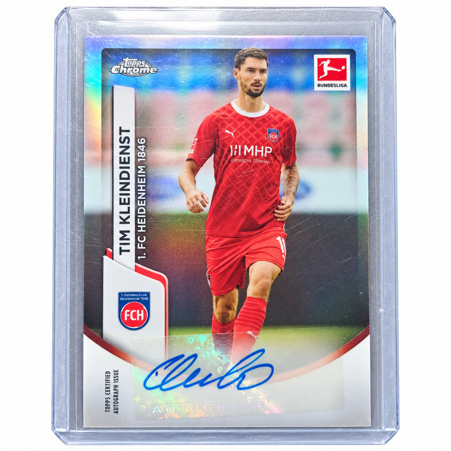 Carta Topps Chrome Bundesliga 2023/24: Tim Kleindienst Chrome Autograph Card (FC Heidenheim)